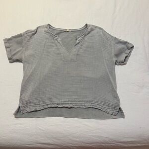 Cropped Gray Top